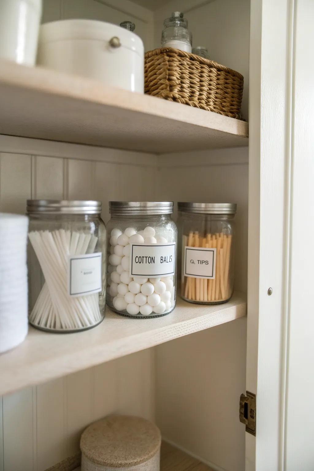 Repurpose everyday items for exceptional storage solutions.