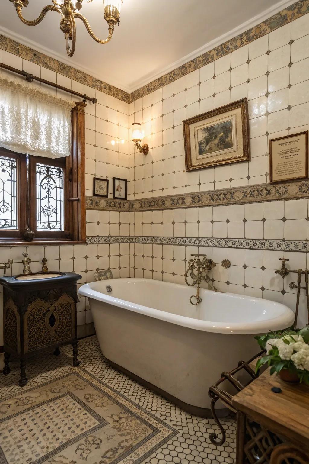 Enchanting reminiscence with retro-inspired tiling