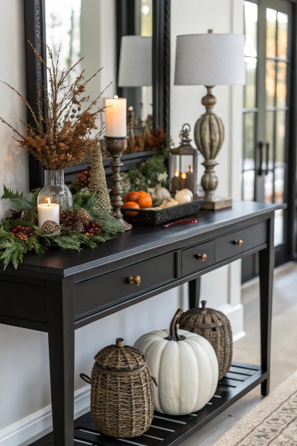 Seasonal decor ensures your console remains fresh and up-to-date.