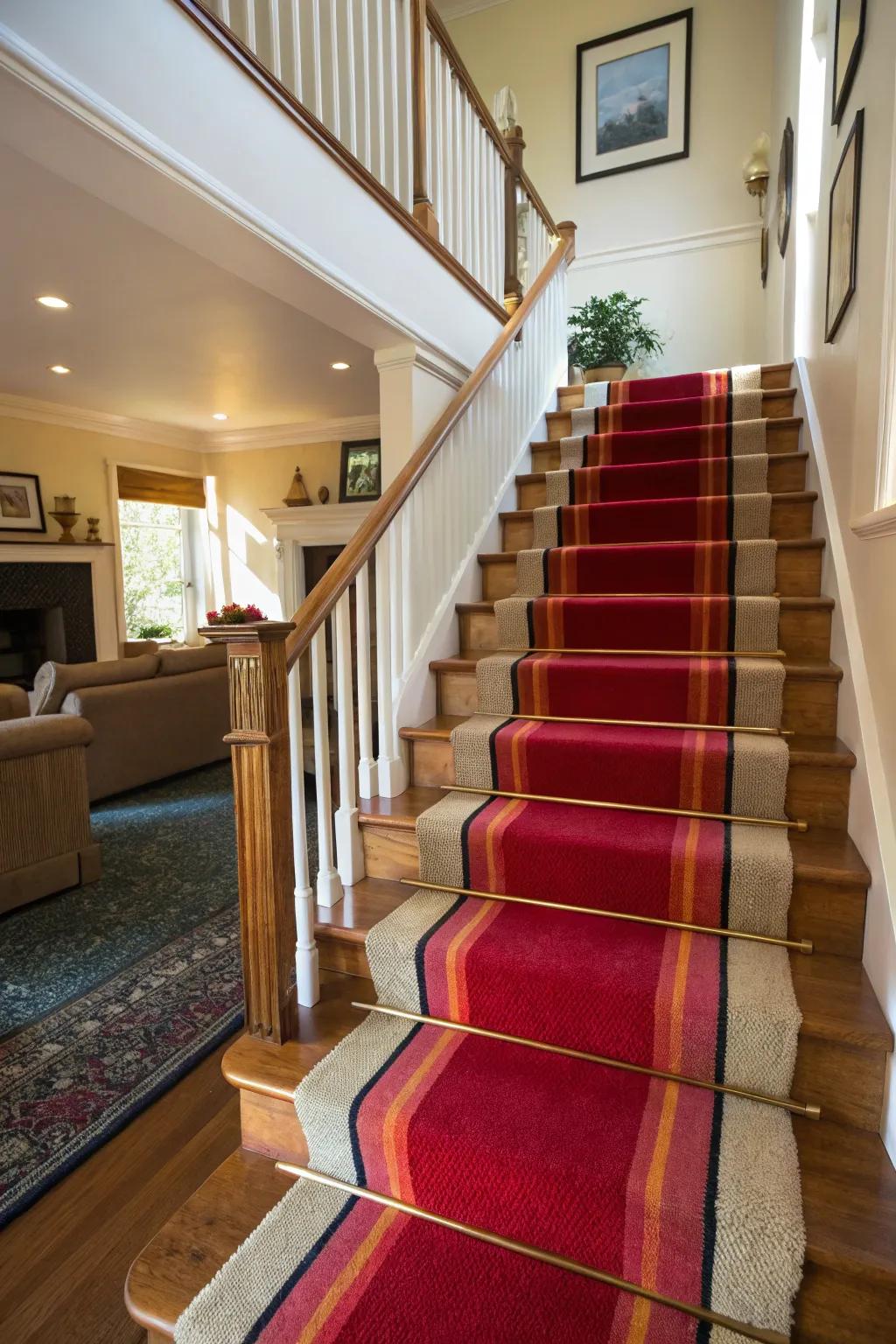 Striking colors create a memorable statement.