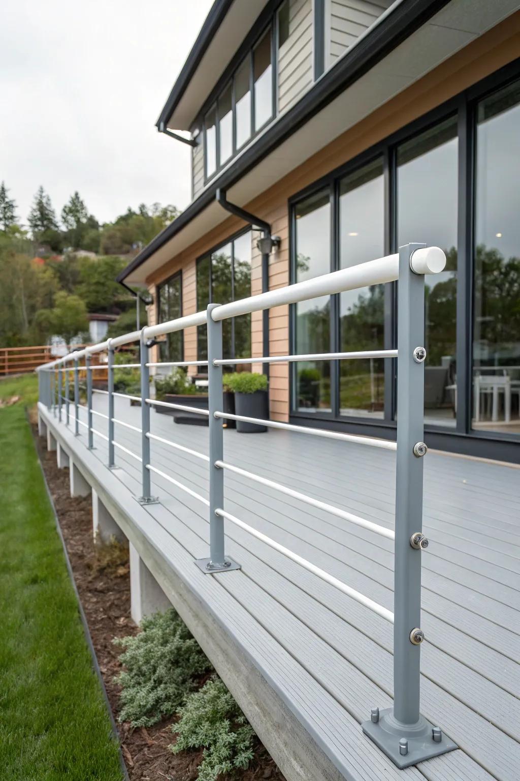 PVC conduits propose a budget-conscious contemporary border alternative.