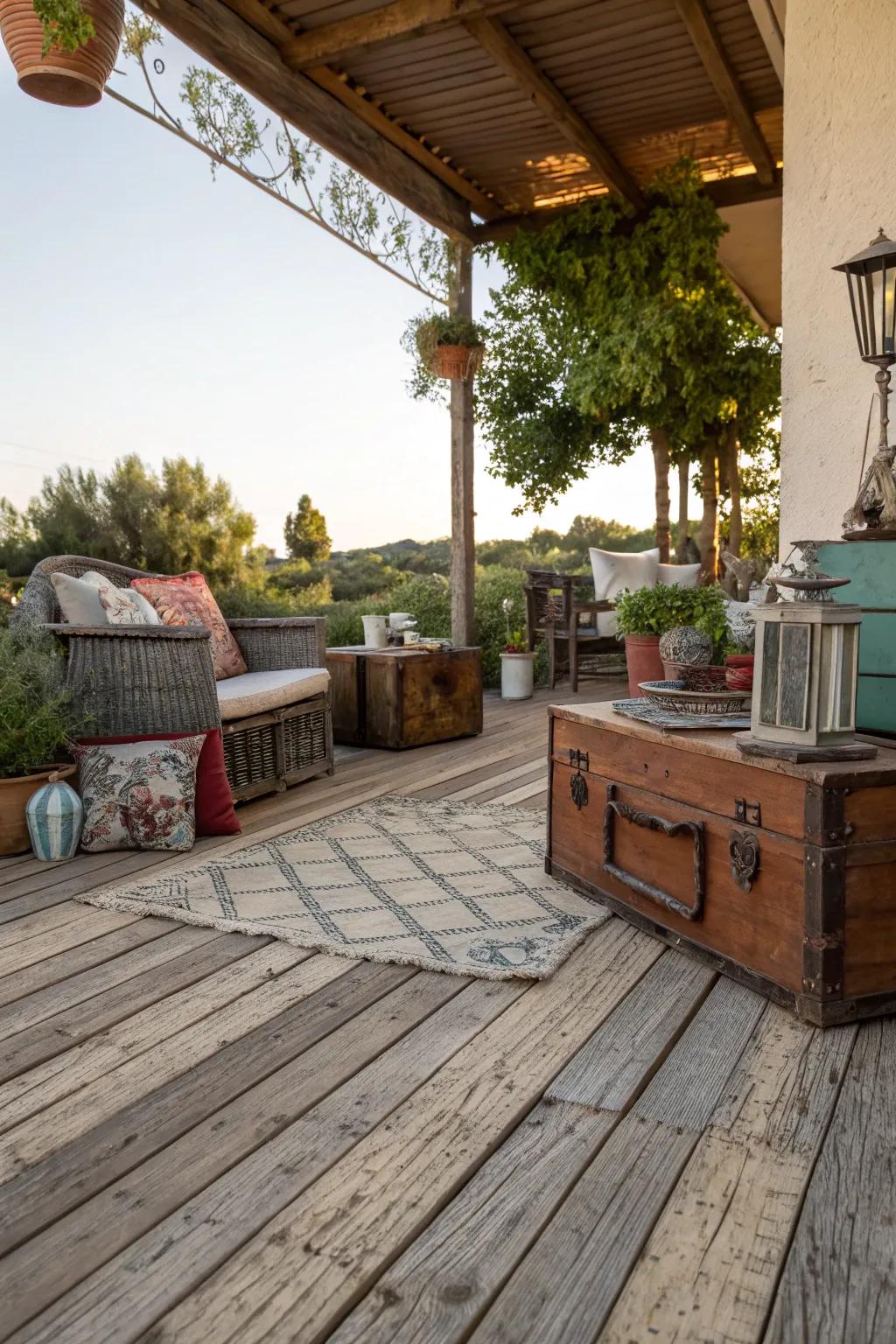 Rustic appeal with upcycled pallet timber.