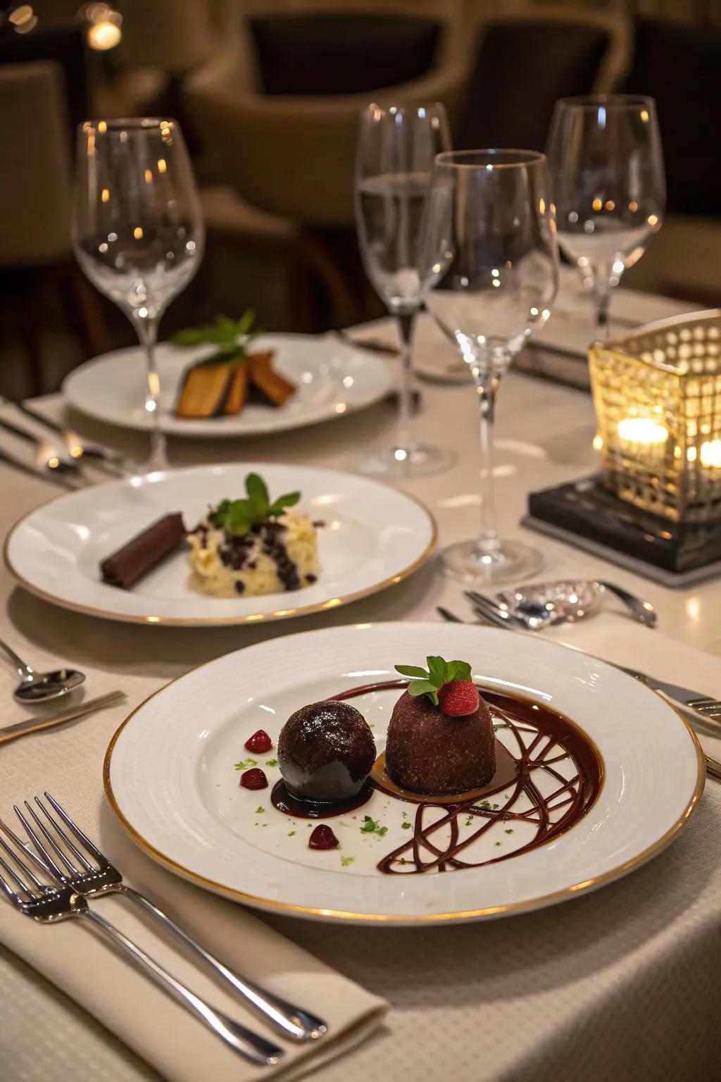 Inventive savory creations incorporating chocolate for a gourmet adventure.