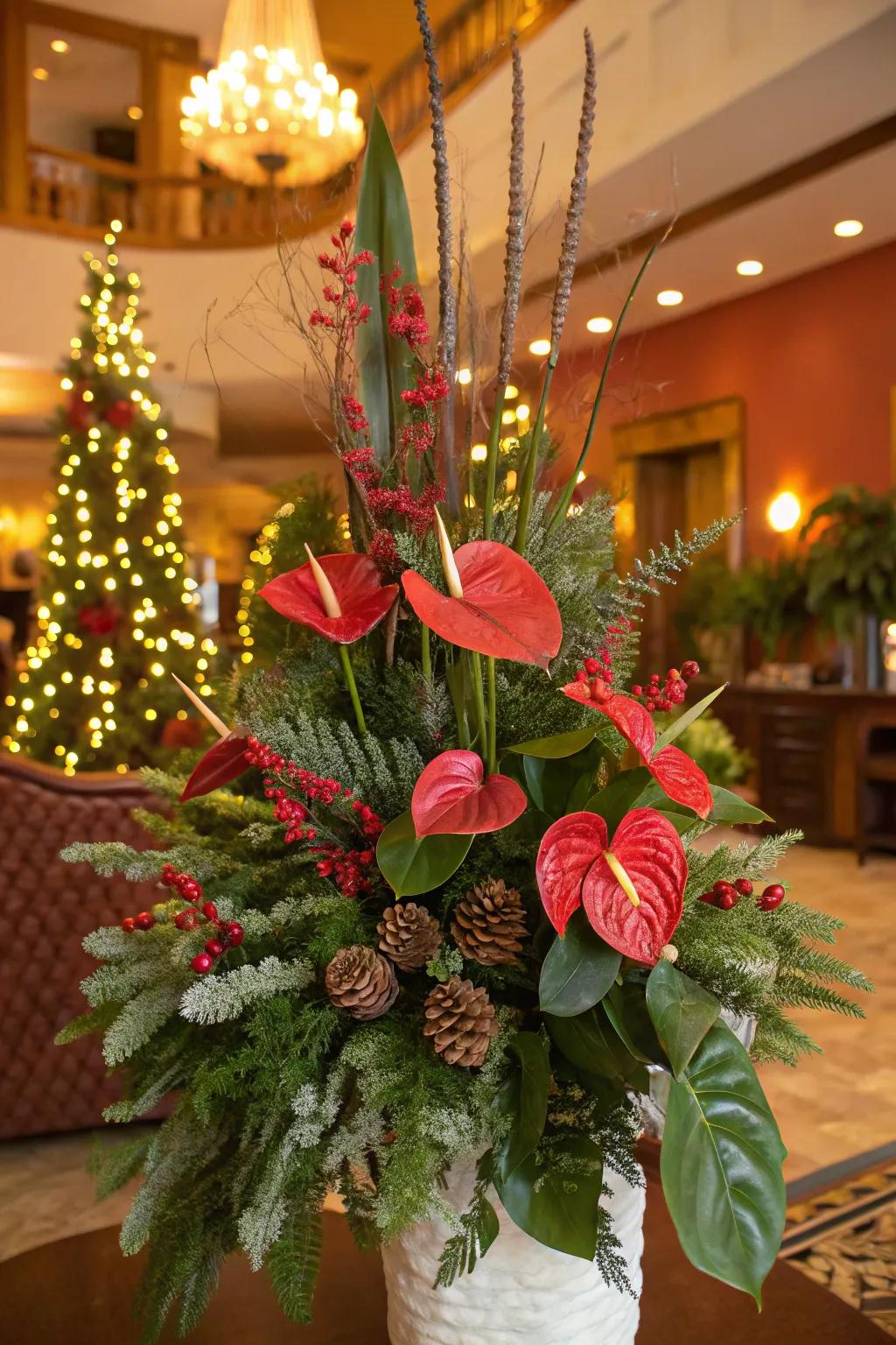 Tropical twist with a splash of color.