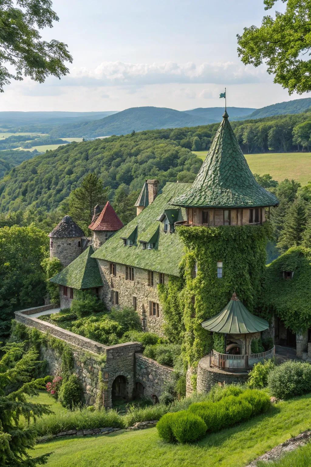 Ecologically mindful fortresses for a greener future.