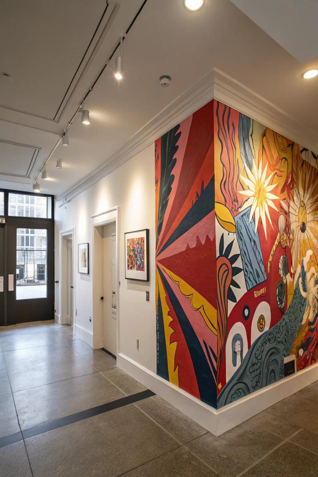 Make a declaration with audacious wall artistry or sculptures.