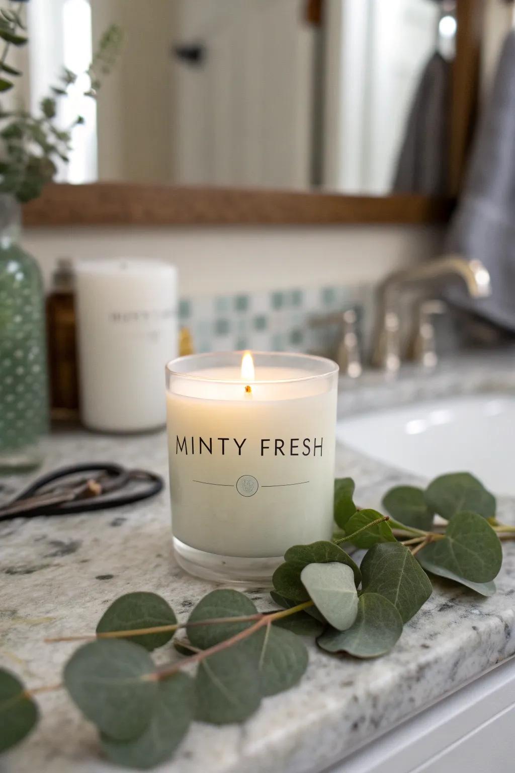 Minty Breeze Candle for an Invigorating Atmosphere