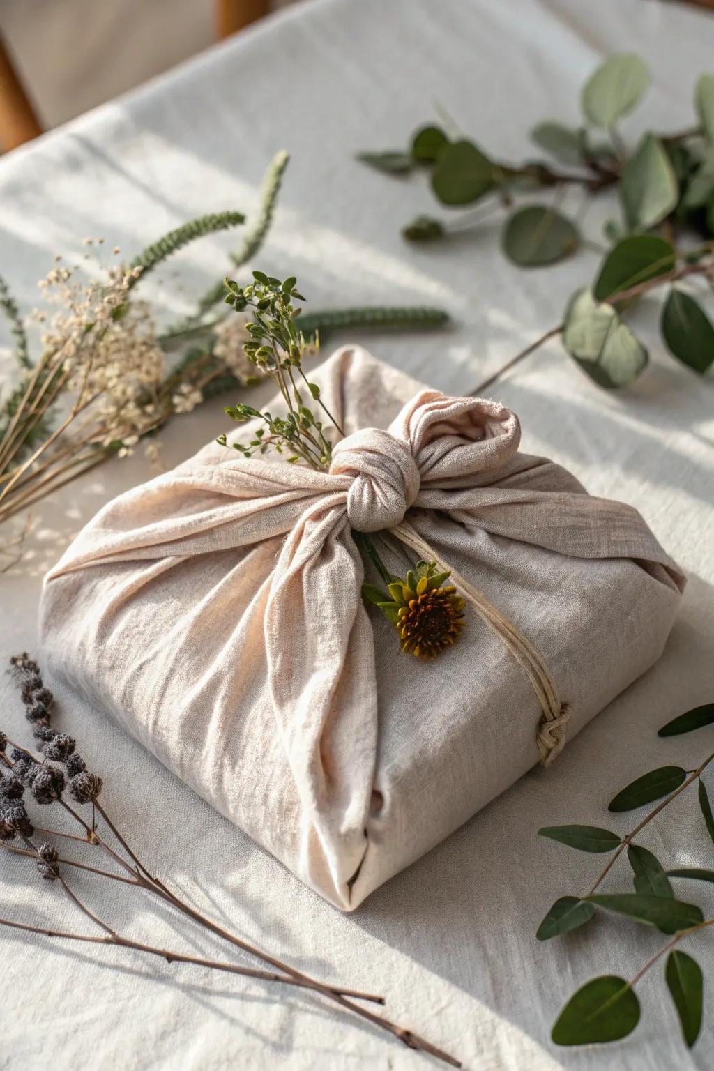 Discover the elegance of artisanal cloth wrapping: where sophistication meets sustainability.
