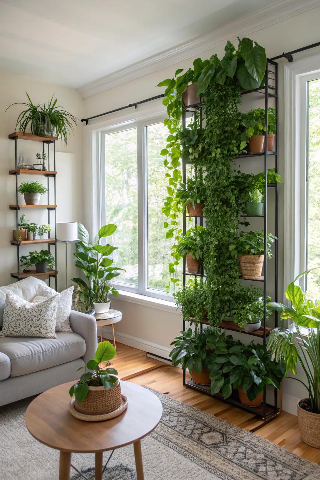 An indoor greenhouse breathes life into your home.