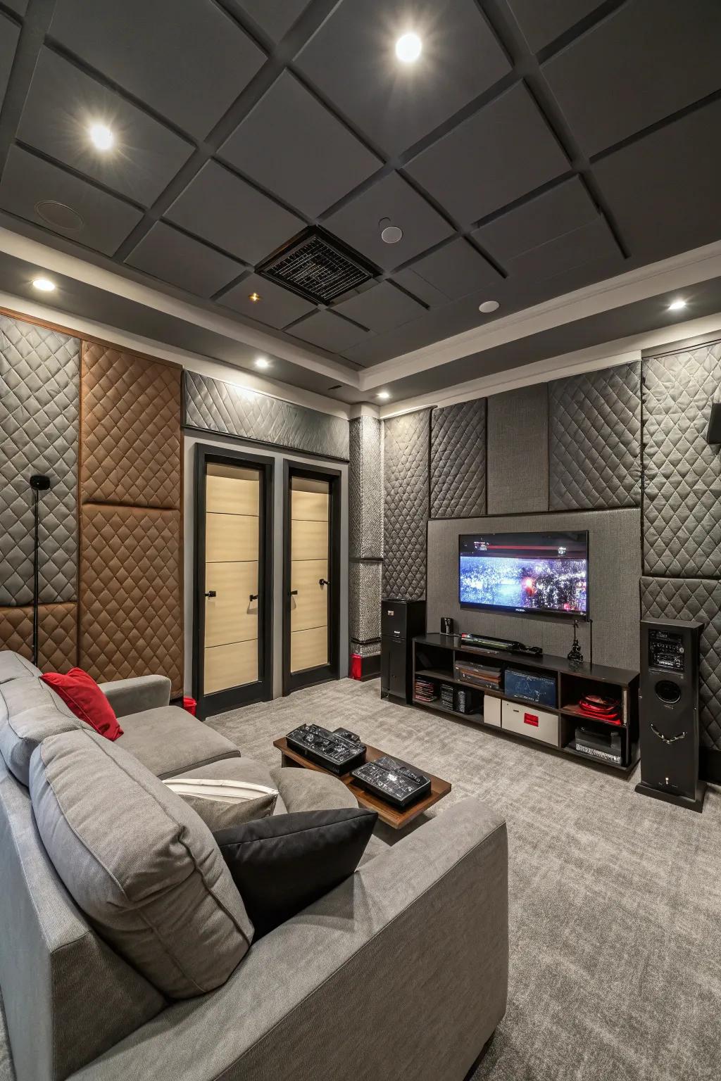 Soundproofing establishes a tranquil gaming setting.