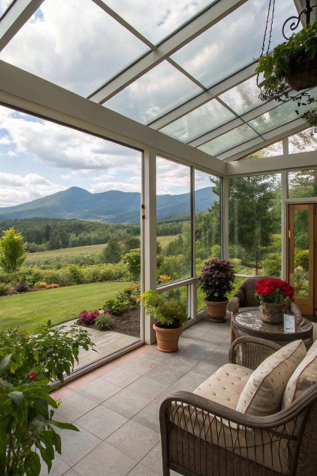 Seamlessly fuse indoor comfort with outdoor vistas.