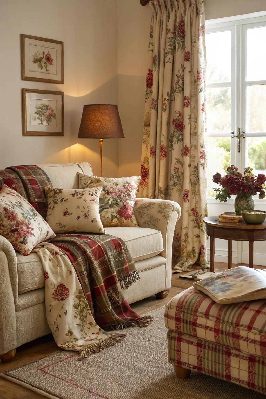 Hallmark English stylistic components convey countryside fascination.