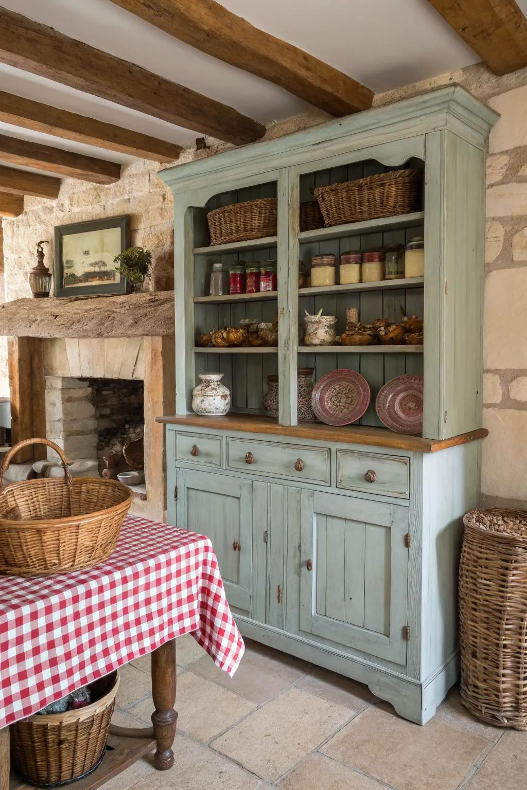 Revive period furnishings through chalk color for increased charm.