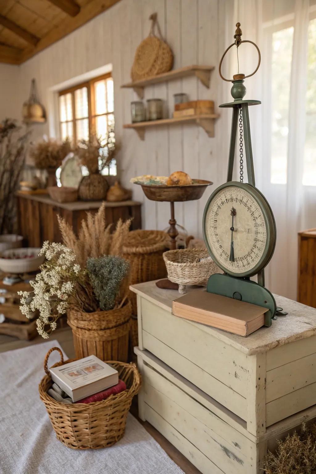 Ground colors synchronizing around a vintage scale.