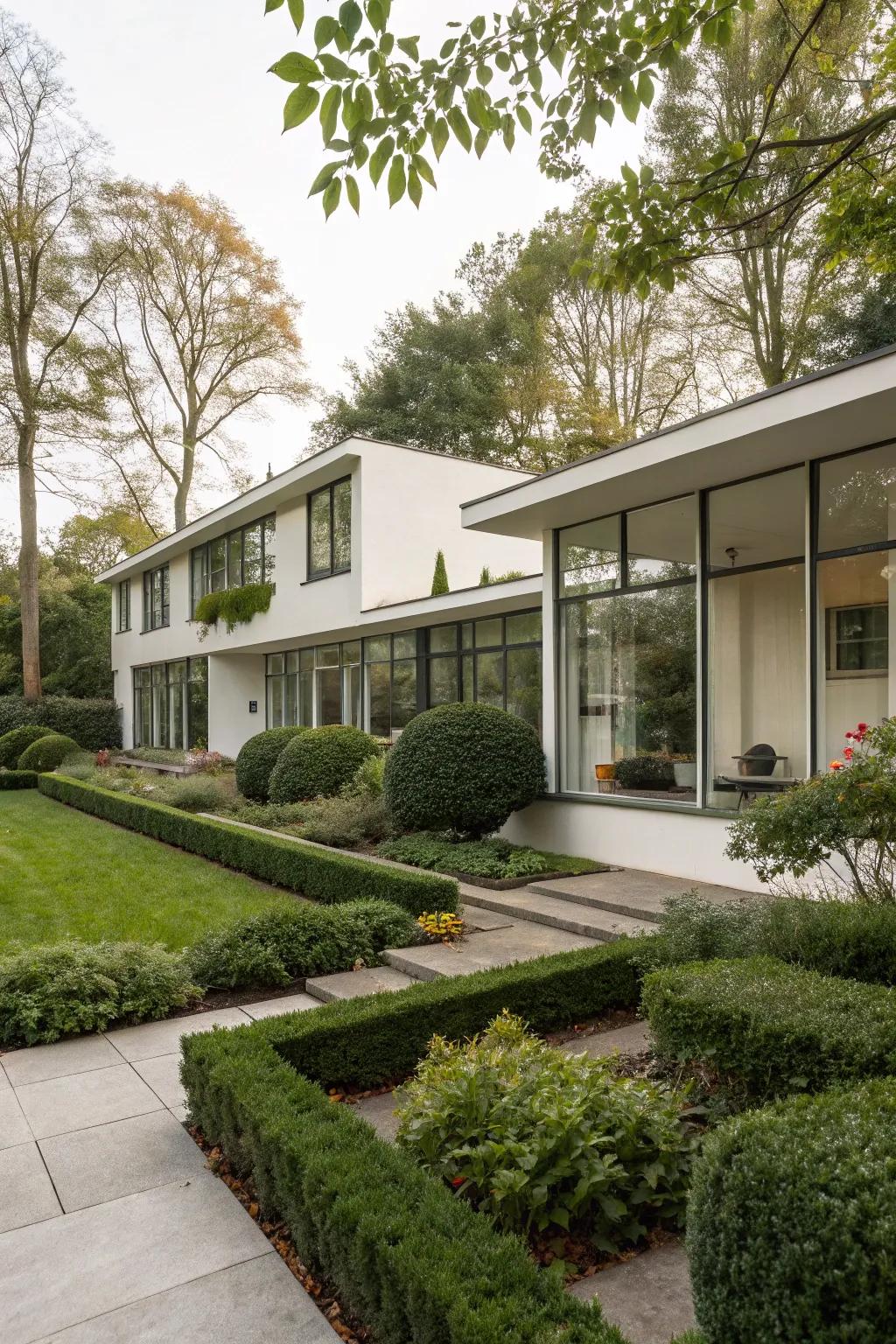 Mid-century modern elements providing timeless appeal