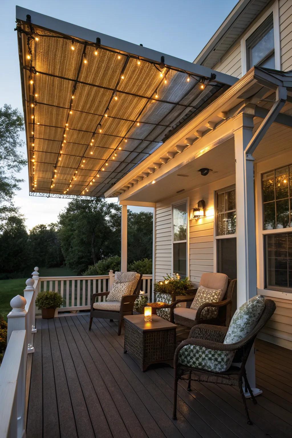 Sun-sustained shelters illuminate your veranda sustainably.