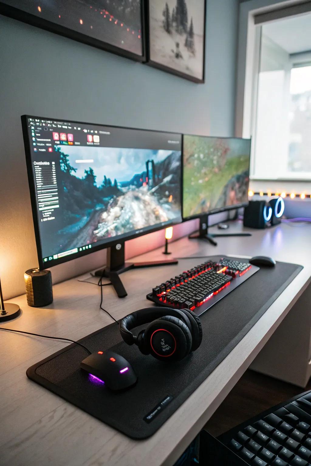 Ultra-wide screens deliver a broad and immersive viewing experience.