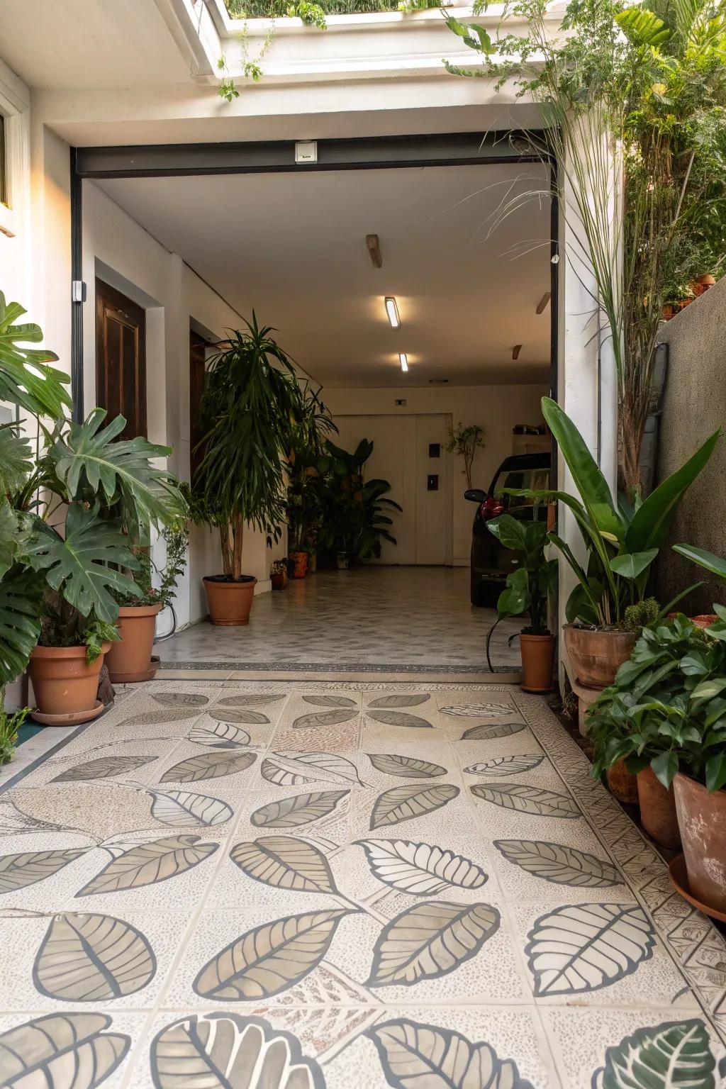 Forge a serene space through nature-inspired squares.