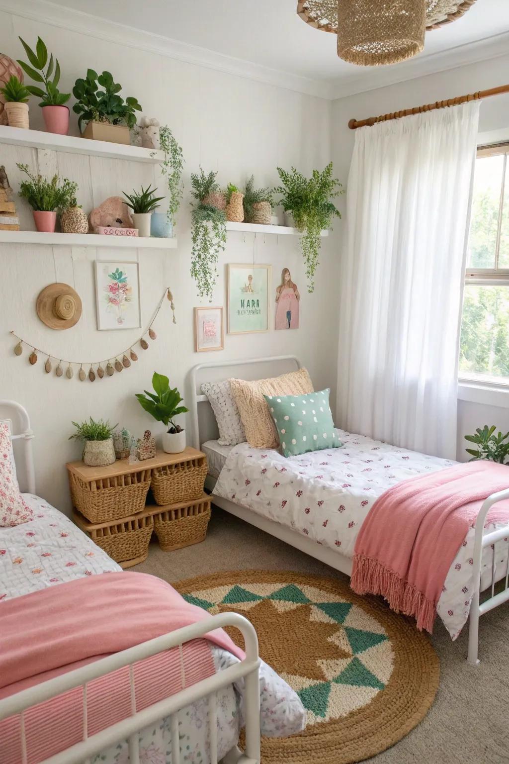 Natural facets saturate shared spaces with calm and serenity.