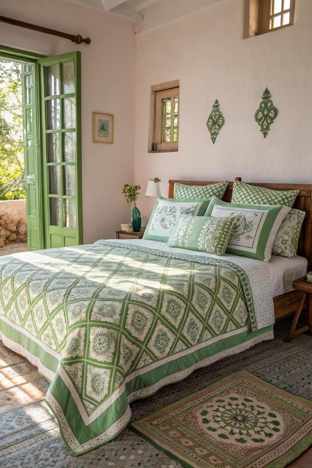 Patterns elevate the design with sophistication and visual interest.