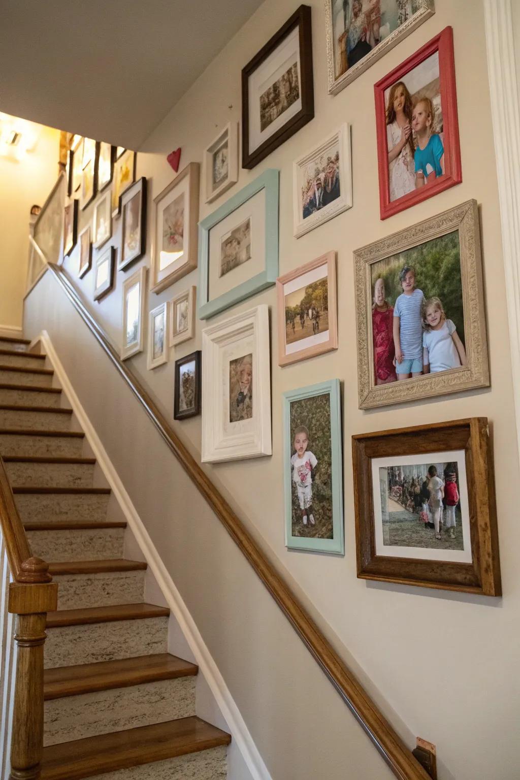 Curate a personal exhibition with treasured photographs.