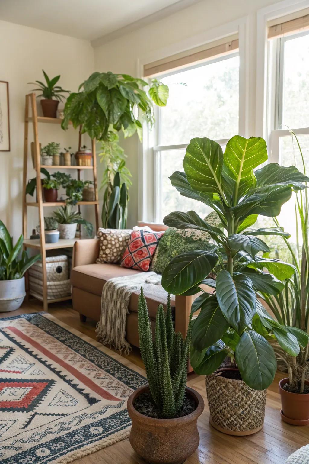 Interior flora injects vitality and a refreshing touch to interiors.