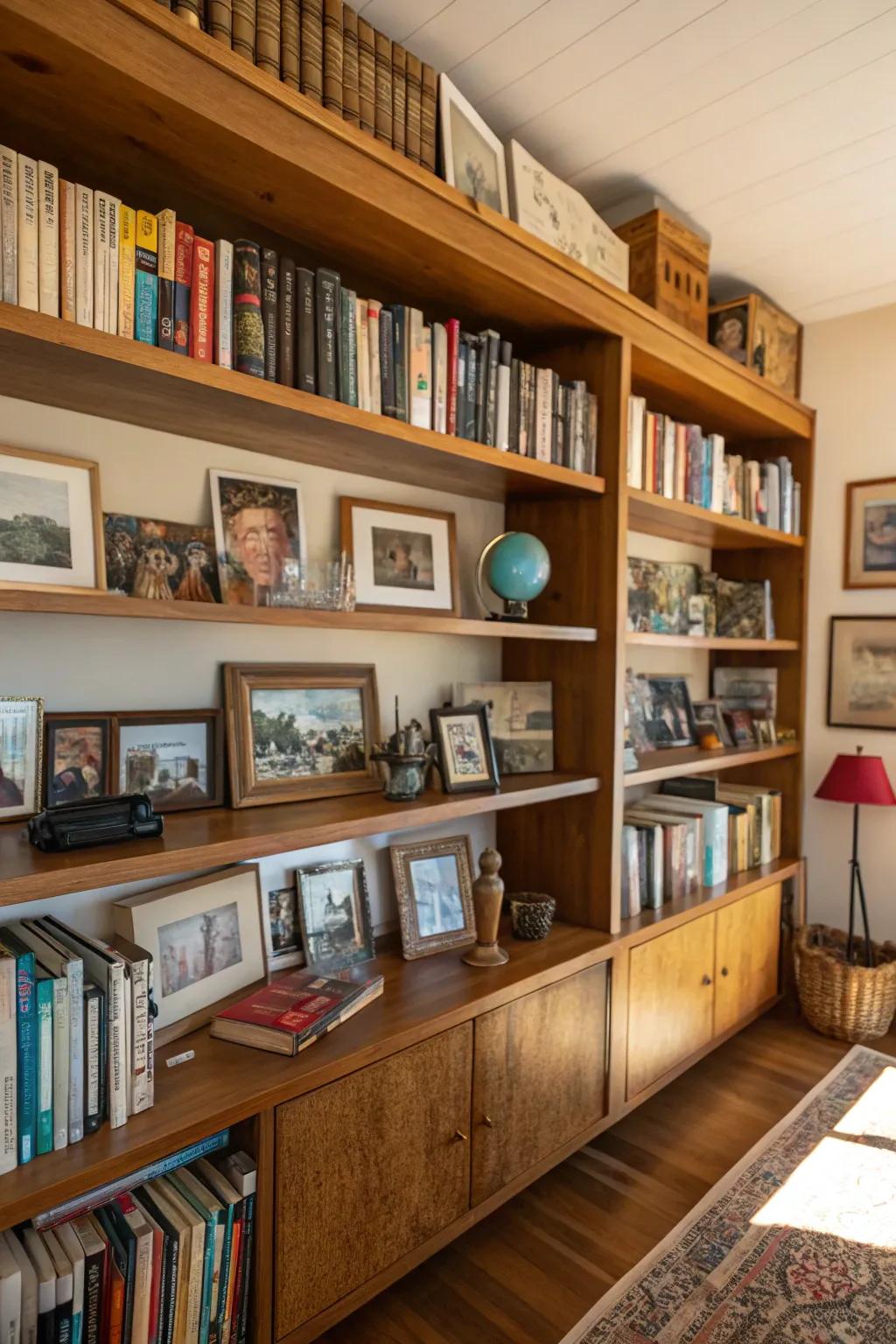 Personal touches make the library distinctly yours.