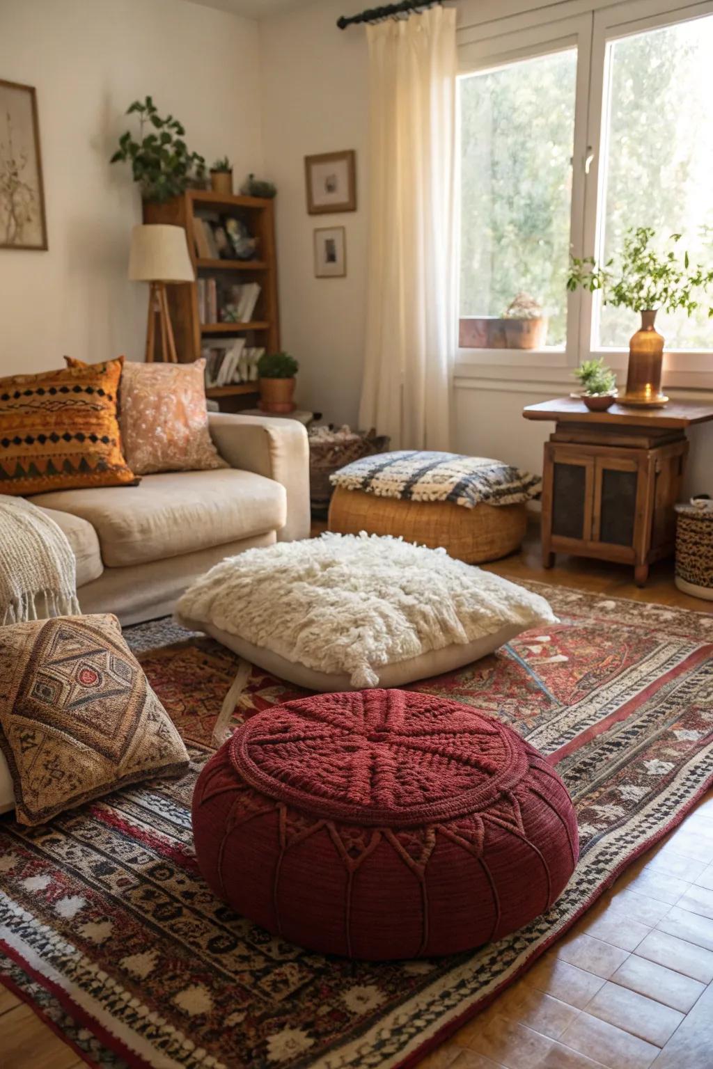 Textural components cultivate warmth and comfort.