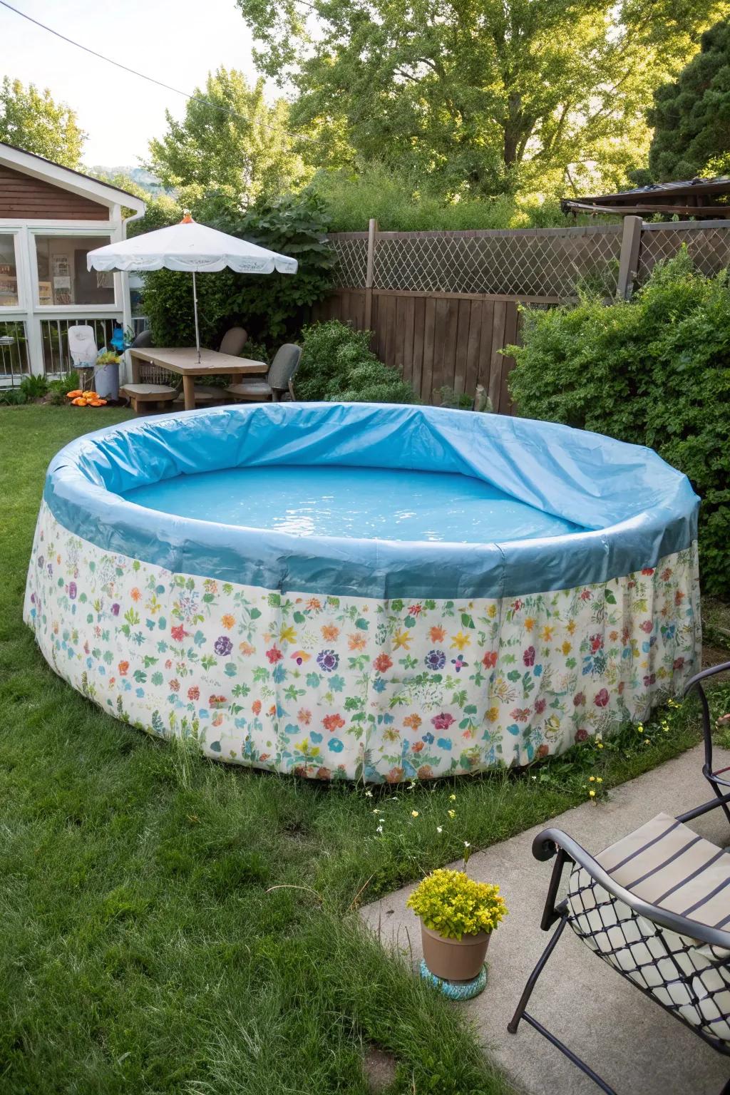 A DIY cover that protects, accents, and makes your pool stand out!