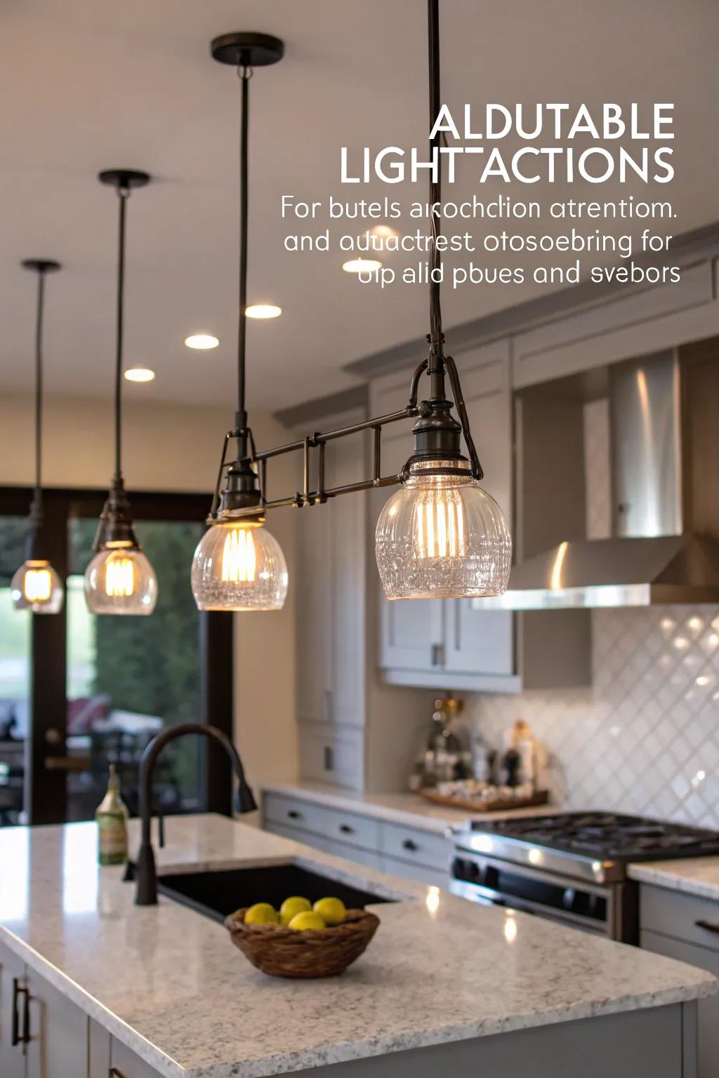 Adaptable illumination provides versatile options for any culinary occasion.