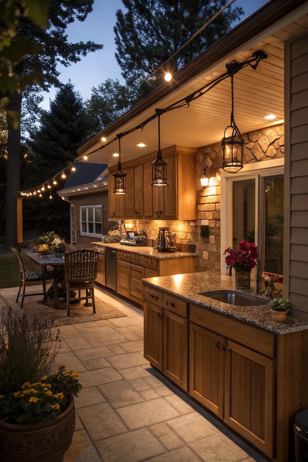 Adaptable ambiance with modifiable illumination.