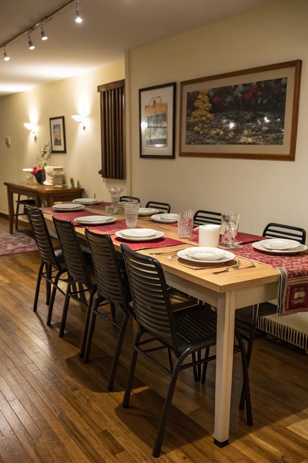 Adaptable furniture solutions for versatile dining experiences.