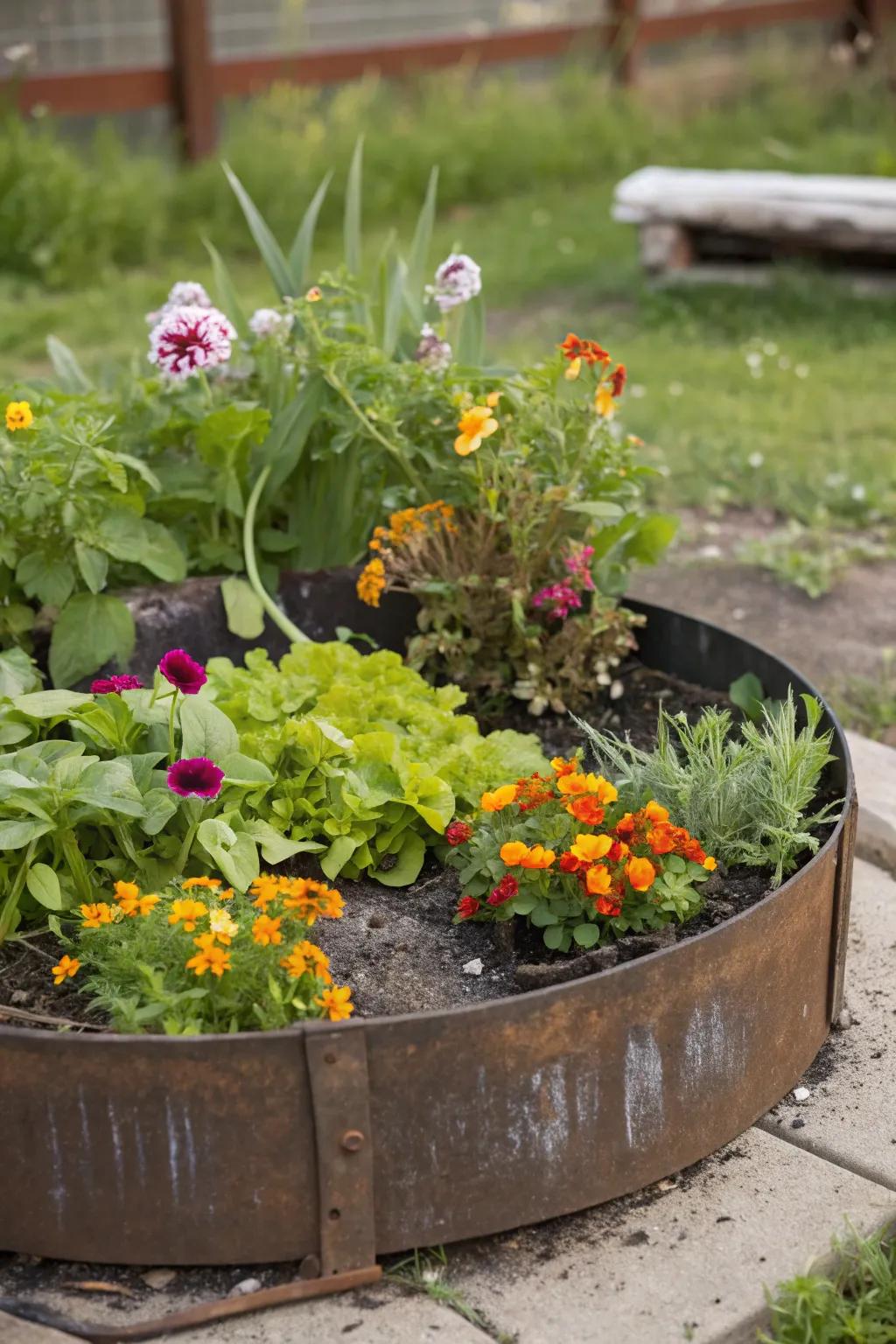 Ignition rings fashion distinctive and elegant circular raised beds.