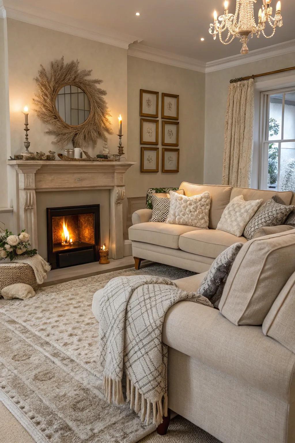 A practical focal point that secures the room.