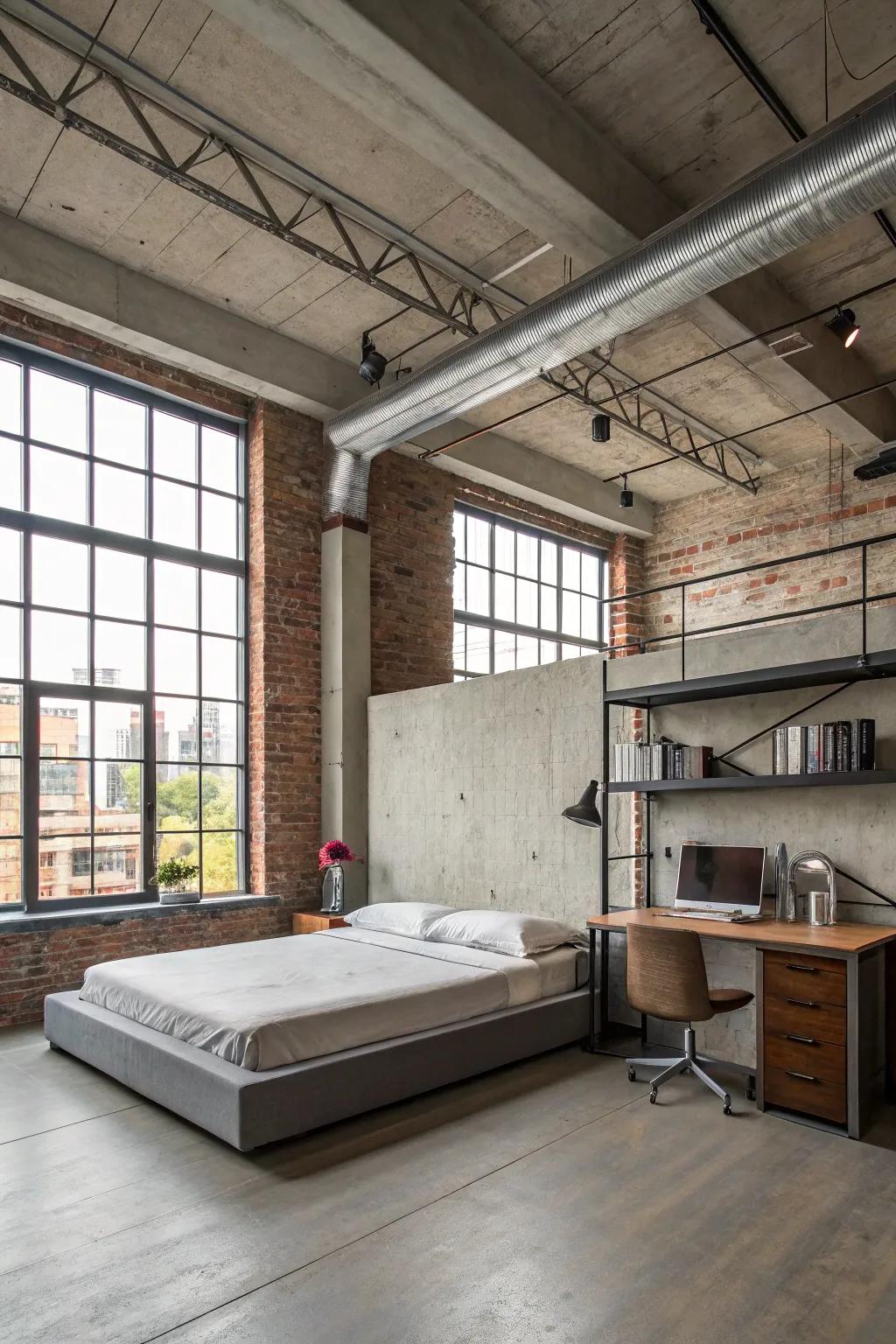 Realize a trendy aesthetic through industrial inspirations.