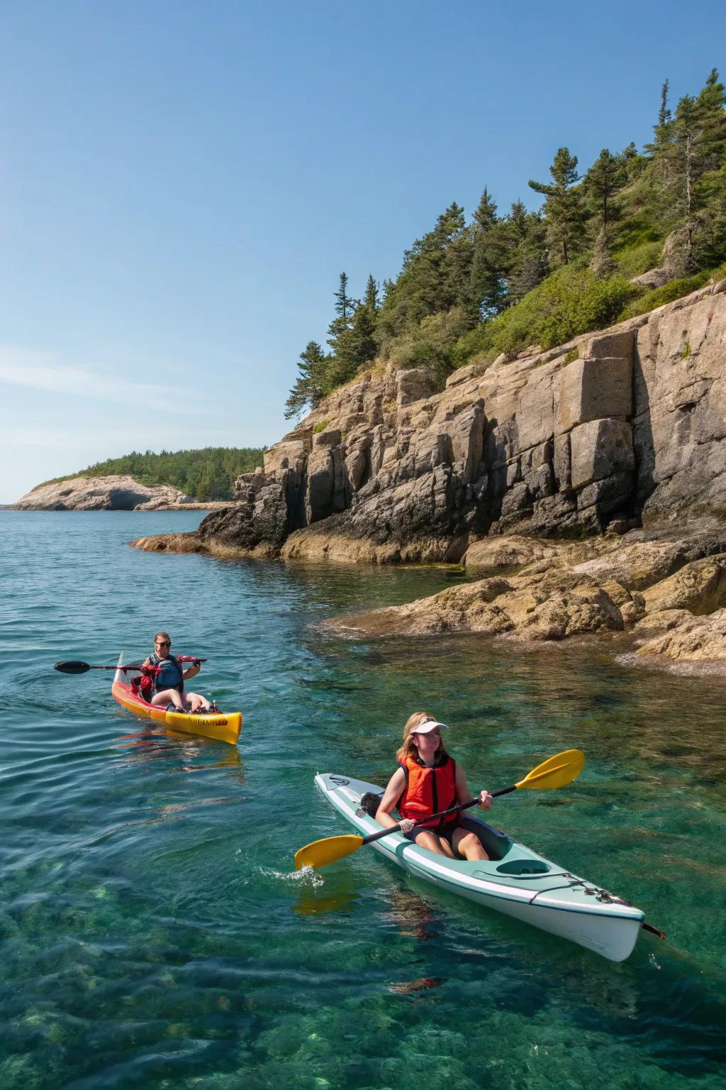 An adventurous paddling day along Maine's spectacular coast.