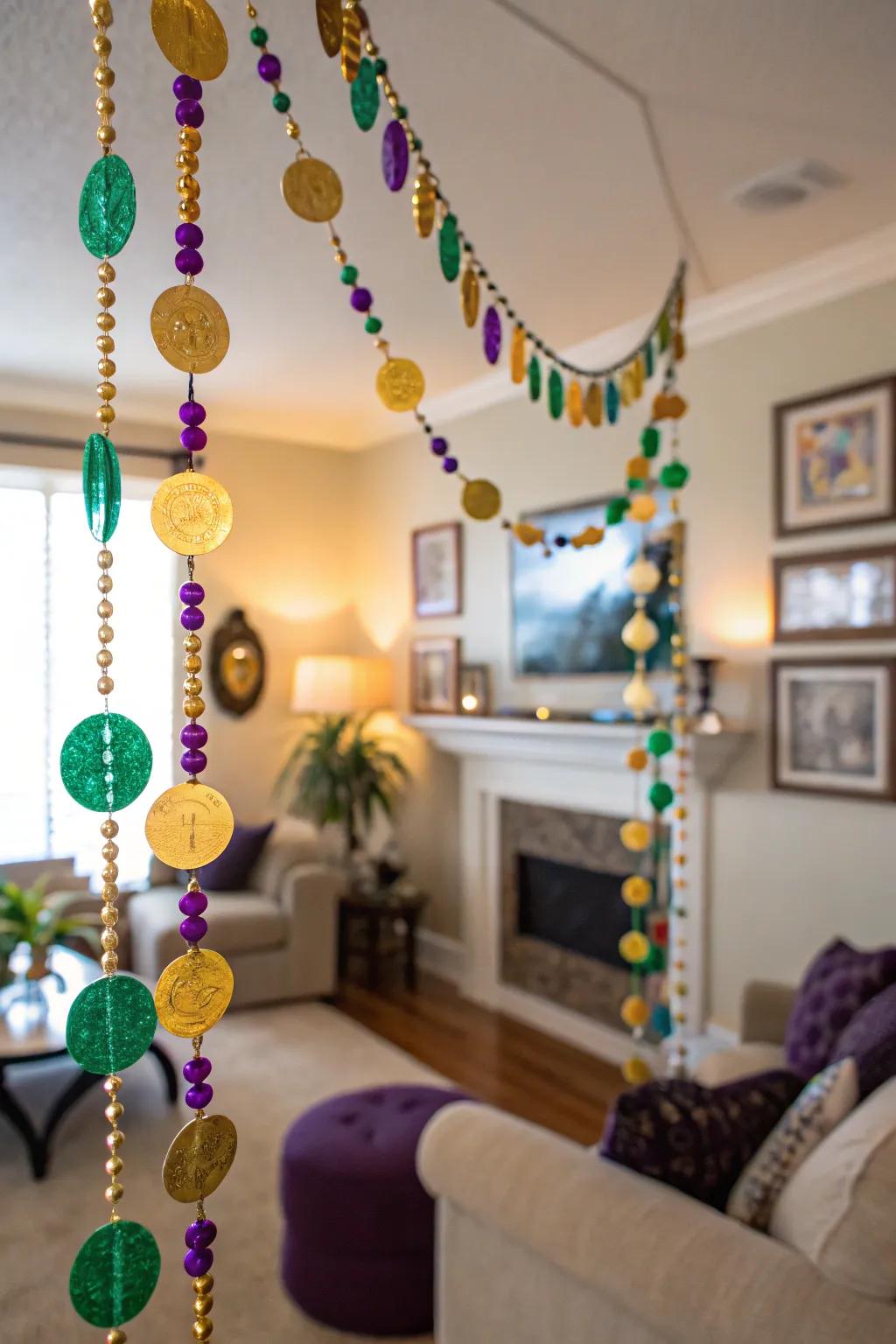 Craft your personalized celebratory coin garland.
