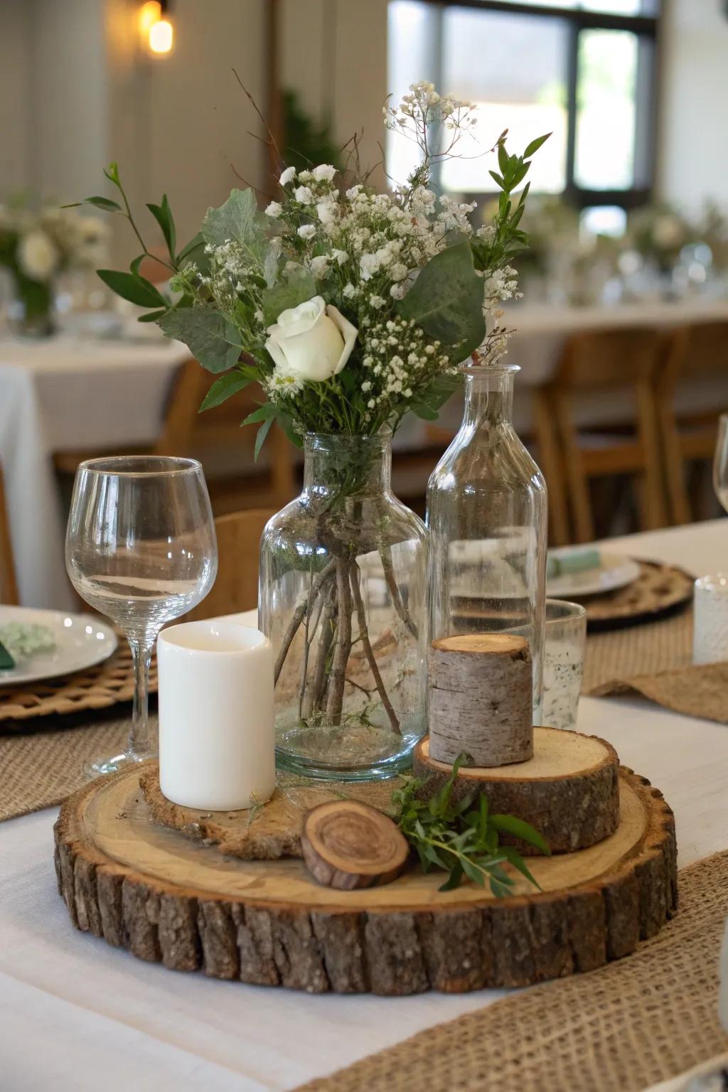 A fusion of modern and pastoral elements establishes equilibrium.