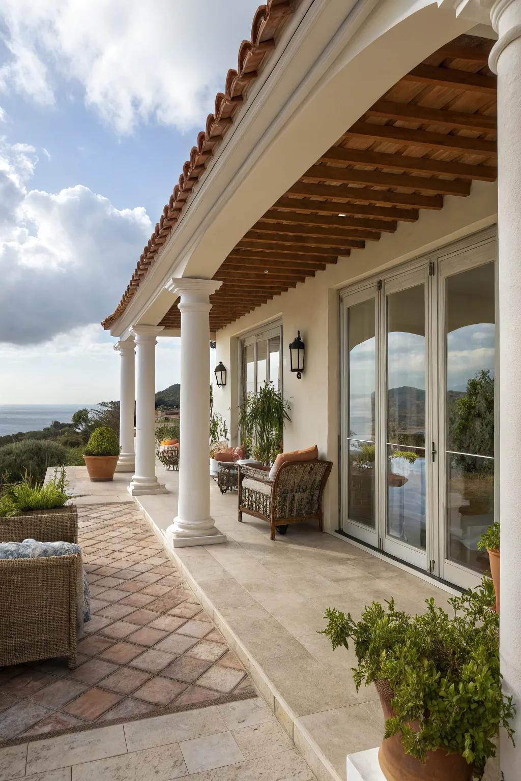 Open layouts encouraging a fluid link with the outdoors.