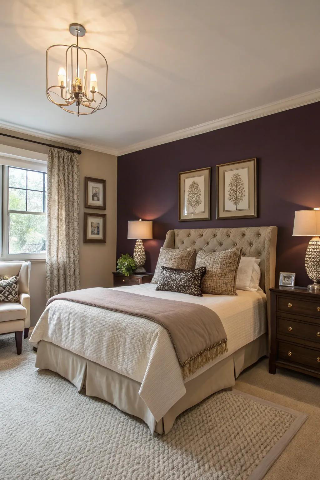Deep berry introduces an element of enigma and depth.