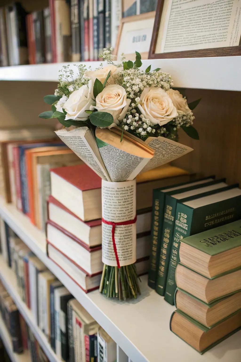 Individualized reading material arrangement, ideal for reading enthusiasts.