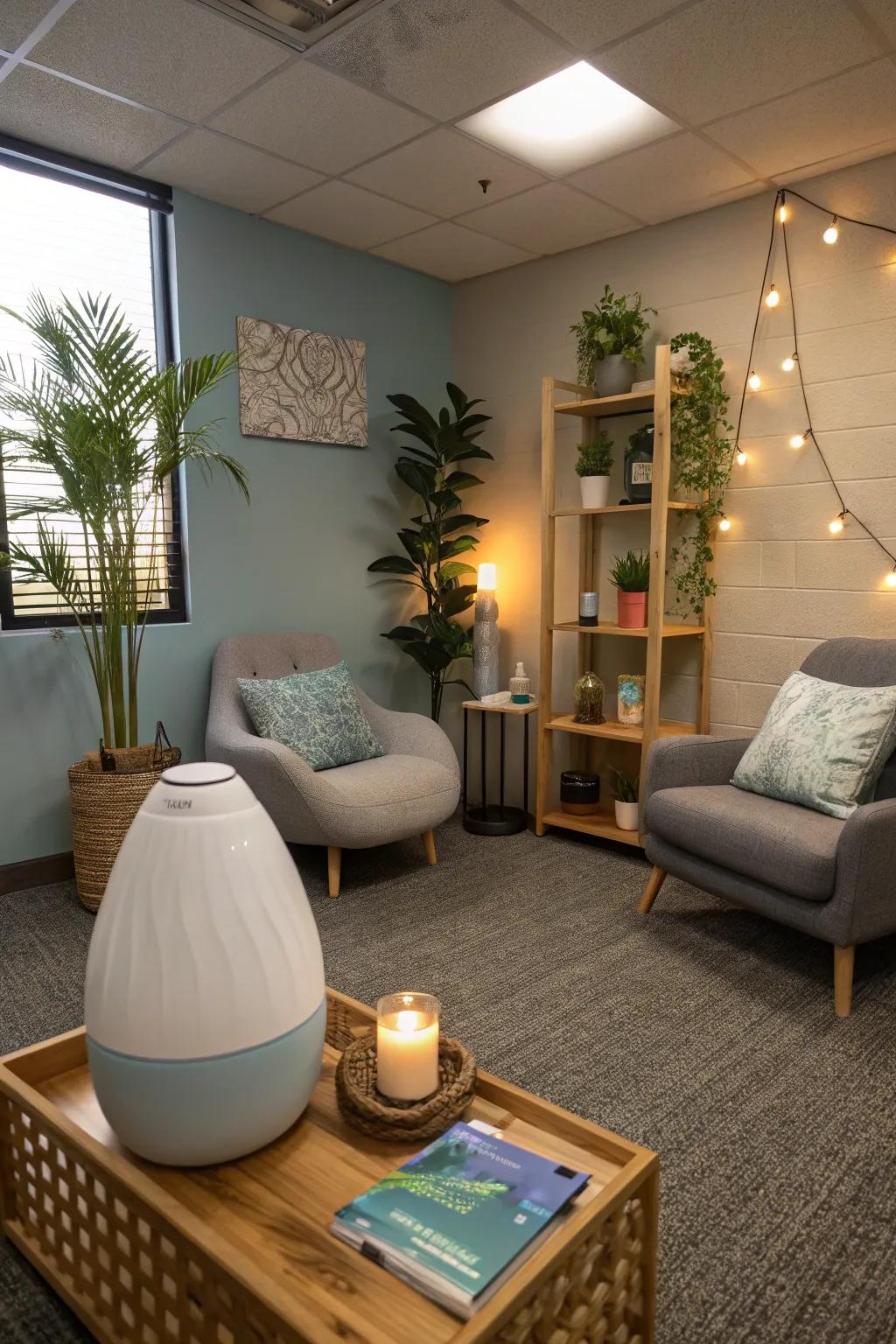 Aromatherapy imparts an auxiliary tier of relaxation.