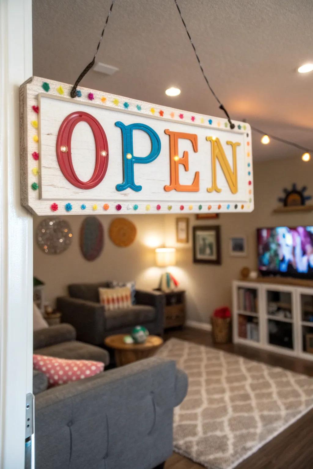 Infuse joy into your home with a whimsical welcome display.