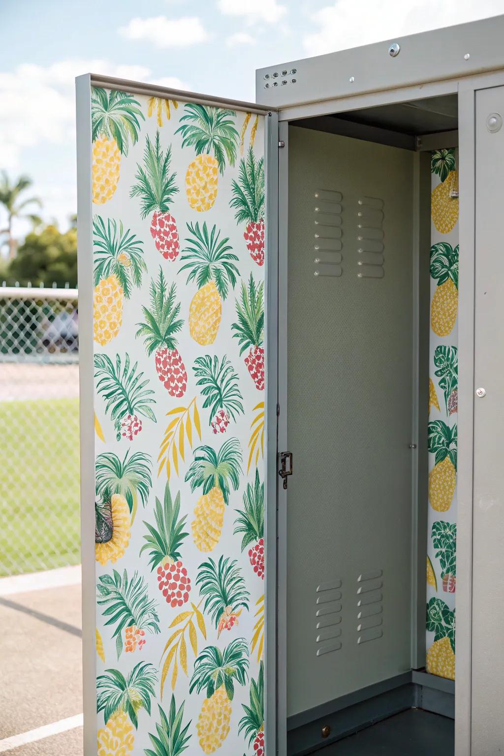 Establish a surprise component through patterned wallpapers.