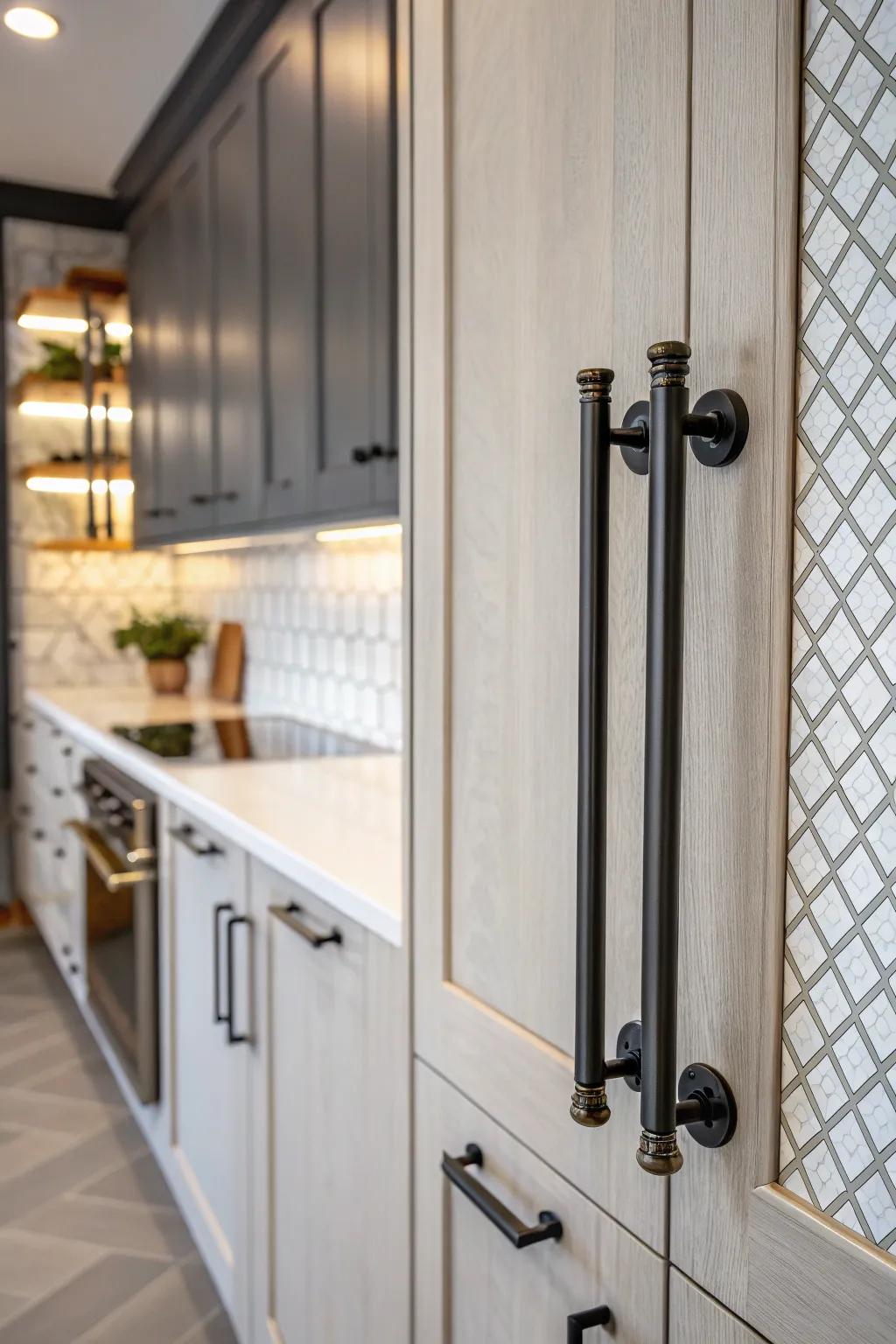 Unparalleled fasteners can metamorphose the semblance of your pantry entrance.