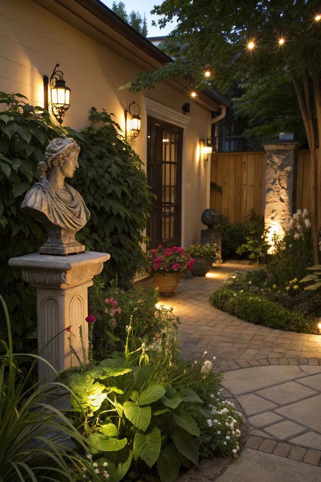 Highlight illumination appends dimension and accentuates beauteous verdant characteristics.