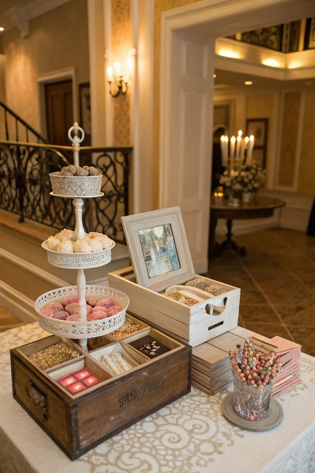 Artistic presentations provide the means of arranging accessories while maintaining the flair within the area.