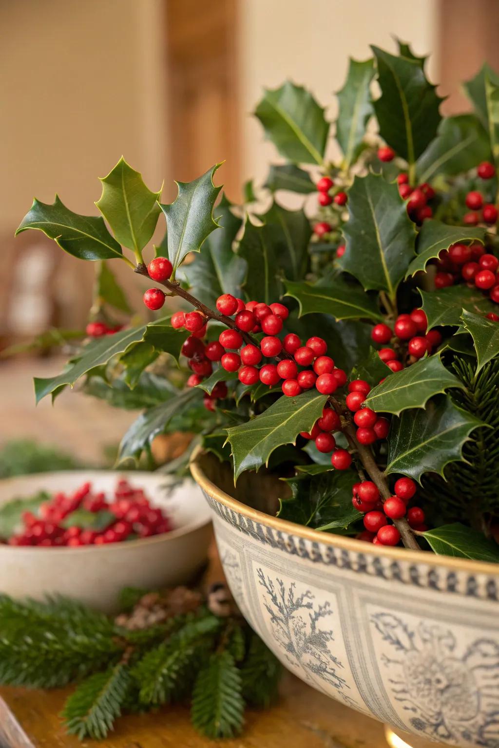 Timeless evergreen composition for festive jubilation.
