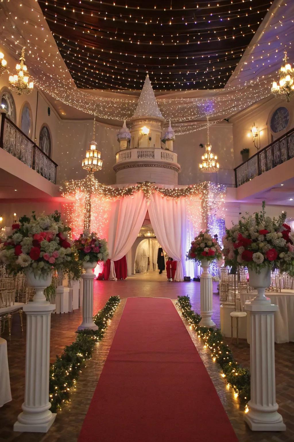 A fairy-tale setting transports guests to a magical realm.