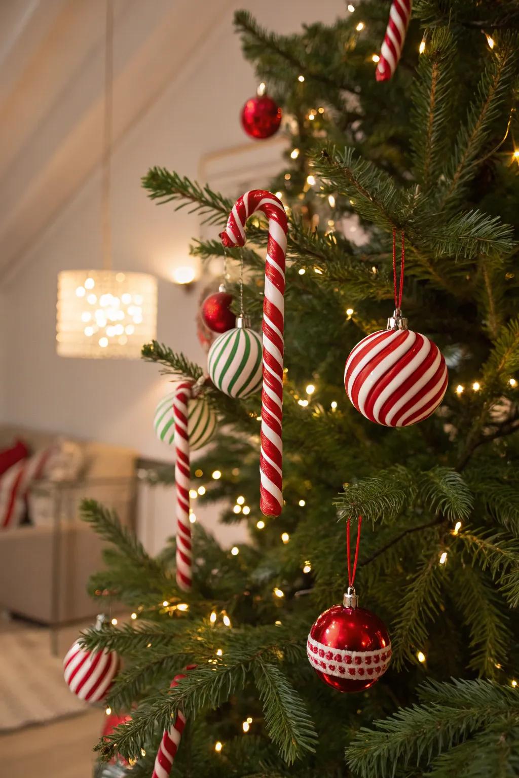 Whimsical confection-themed Christmas tree